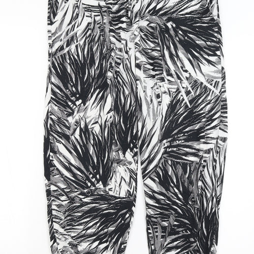 F&F Womens White   Harem Trousers Size S L26 in