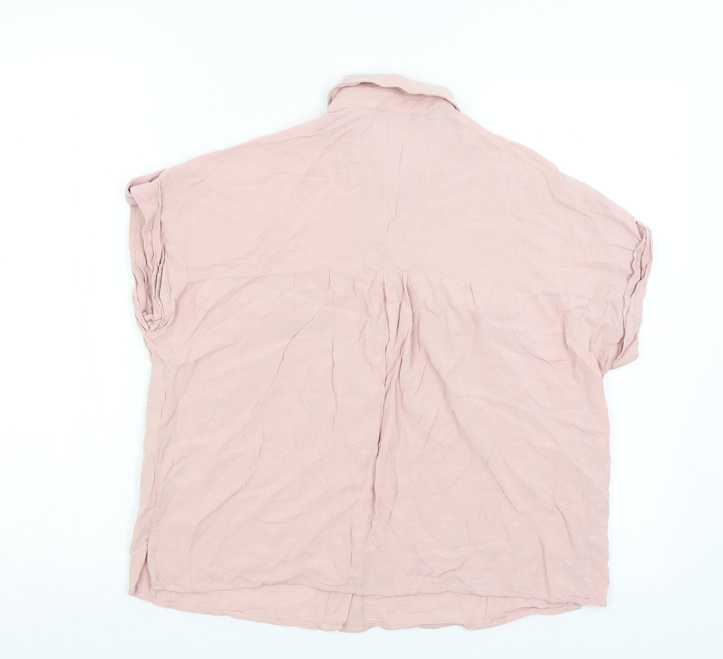 New Look Womens Pink   Basic Button-Up Size 10