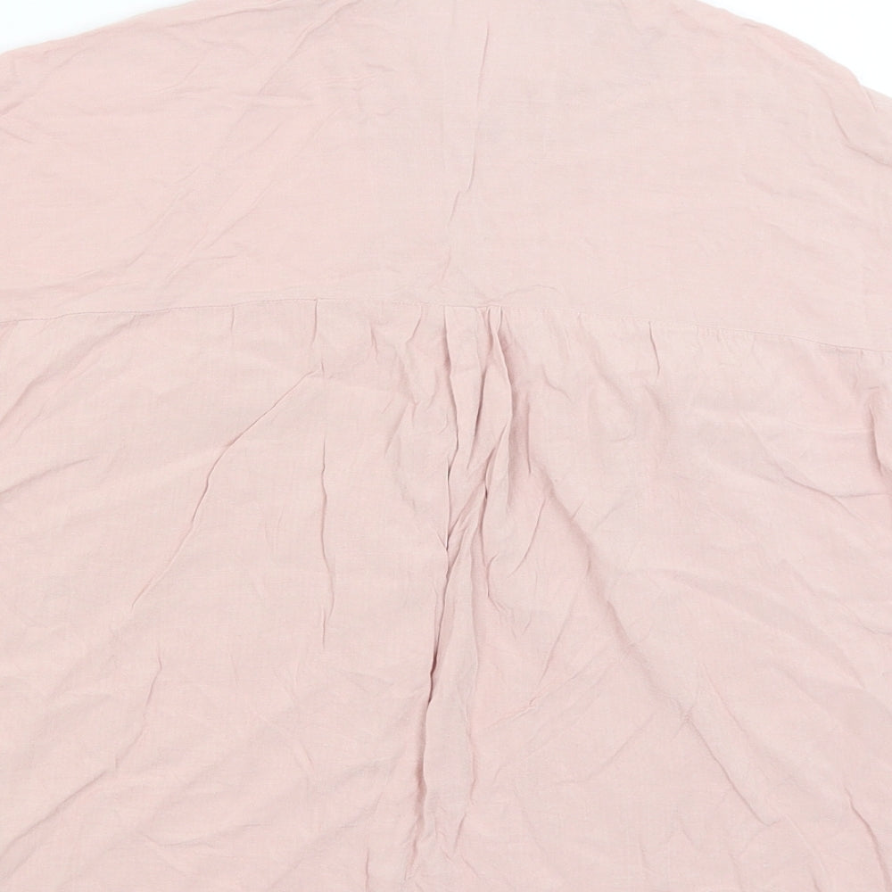 New Look Womens Pink   Basic Button-Up Size 10
