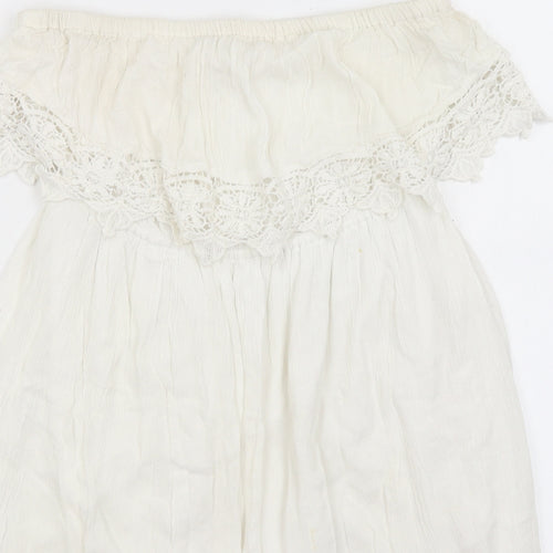 Select Womens White   Basic Blouse Size 10