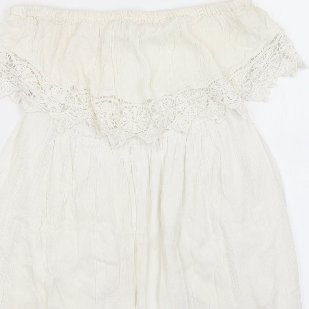 Select Womens White   Basic Blouse Size 10