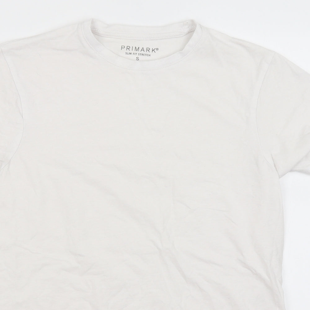 Primark Mens White    T-Shirt Size S