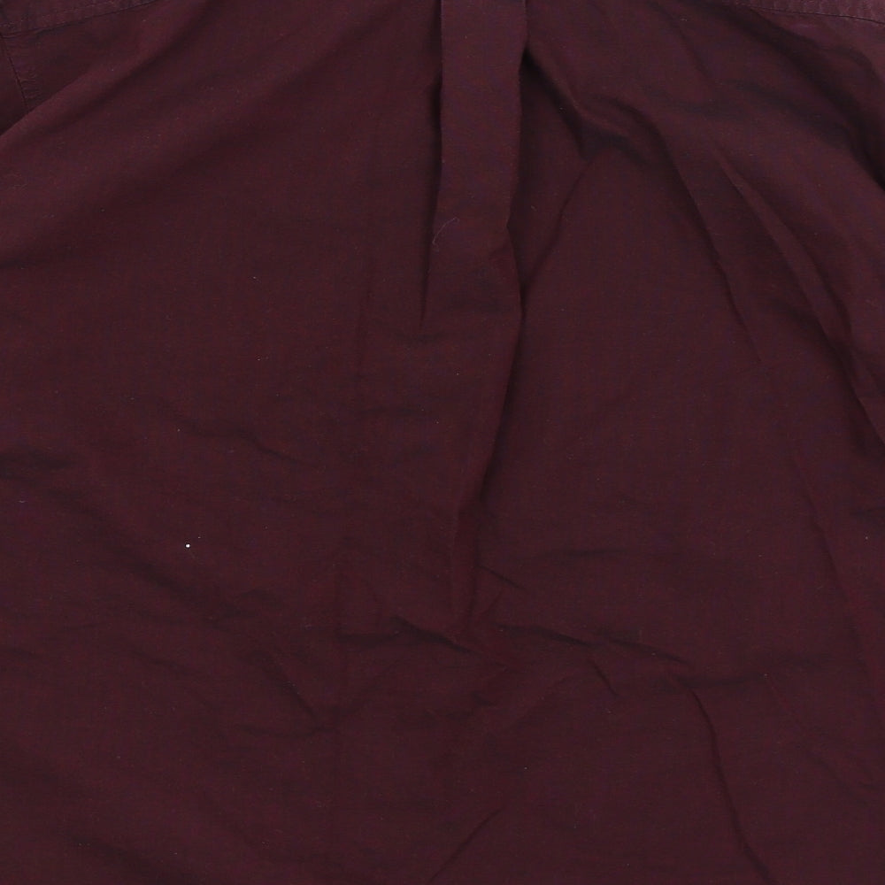Pull & Bear Mens Purple    Button-Up Size M
