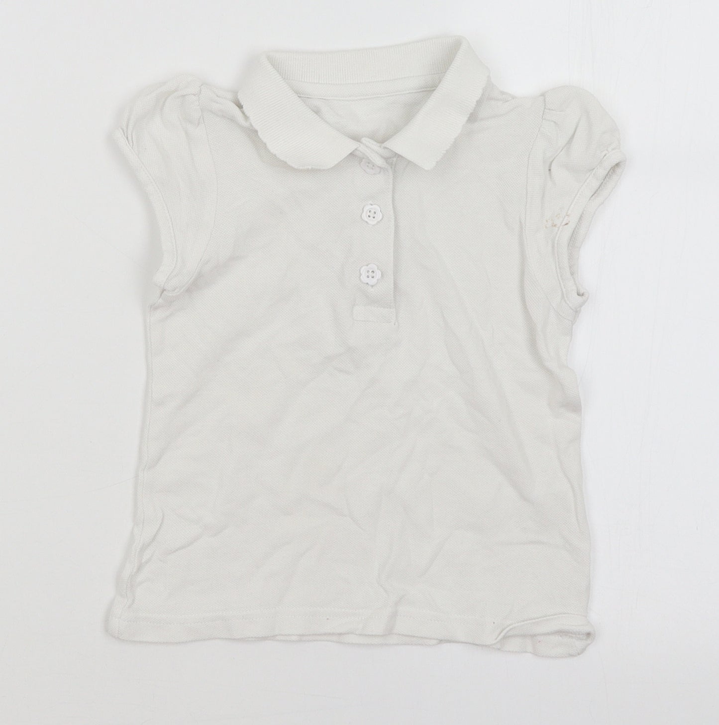 Matalan Girls White   Basic Polo Size 5 Years
