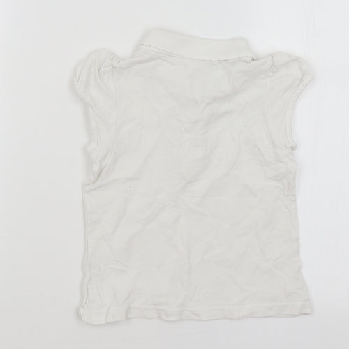 Matalan Girls White   Basic Polo Size 5 Years