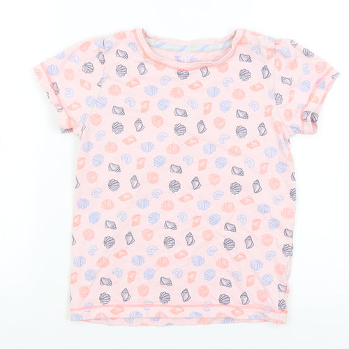 TU Girls Pink   Basic T-Shirt Size 9-10 Years  - Shells