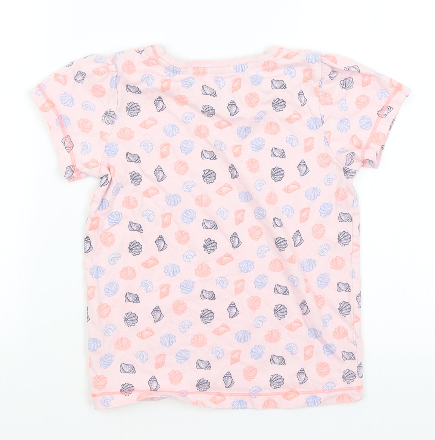 TU Girls Pink   Basic T-Shirt Size 9-10 Years  - Shells