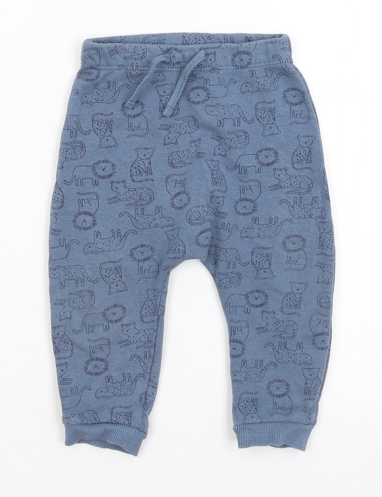 Matalan Baby Blue   Trousers Outfit/Set Size 9-12 Months  - Big Cats