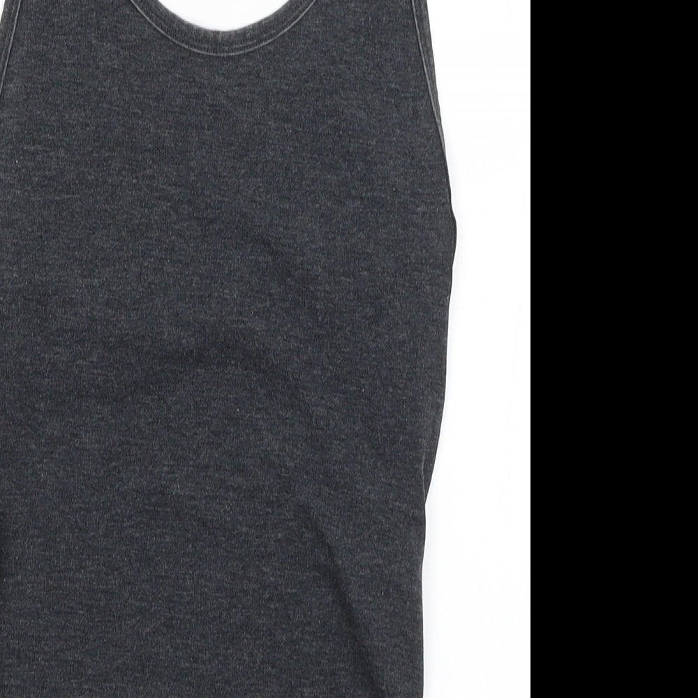Topshop Womens Grey   Bodysuit One-Piece Size 6