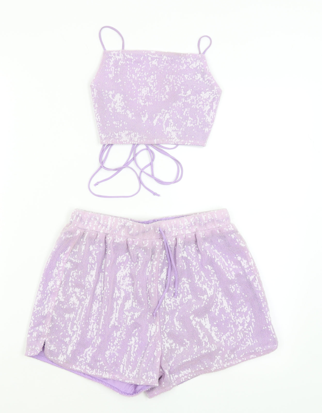 Matel Womens Purple   Shorts Outfit/Set Size S