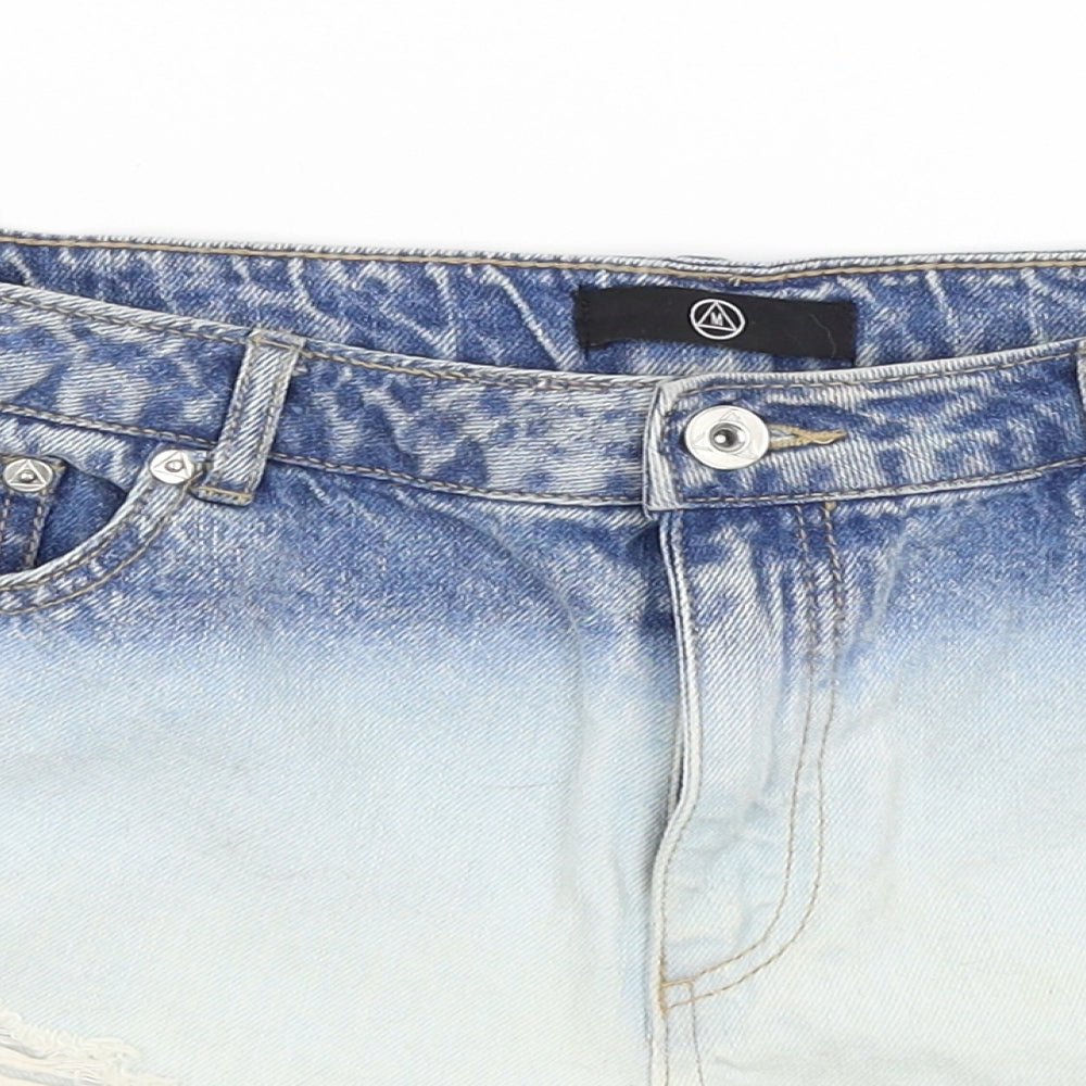 Missguided Womens Blue   Hot Pants Shorts Size 10