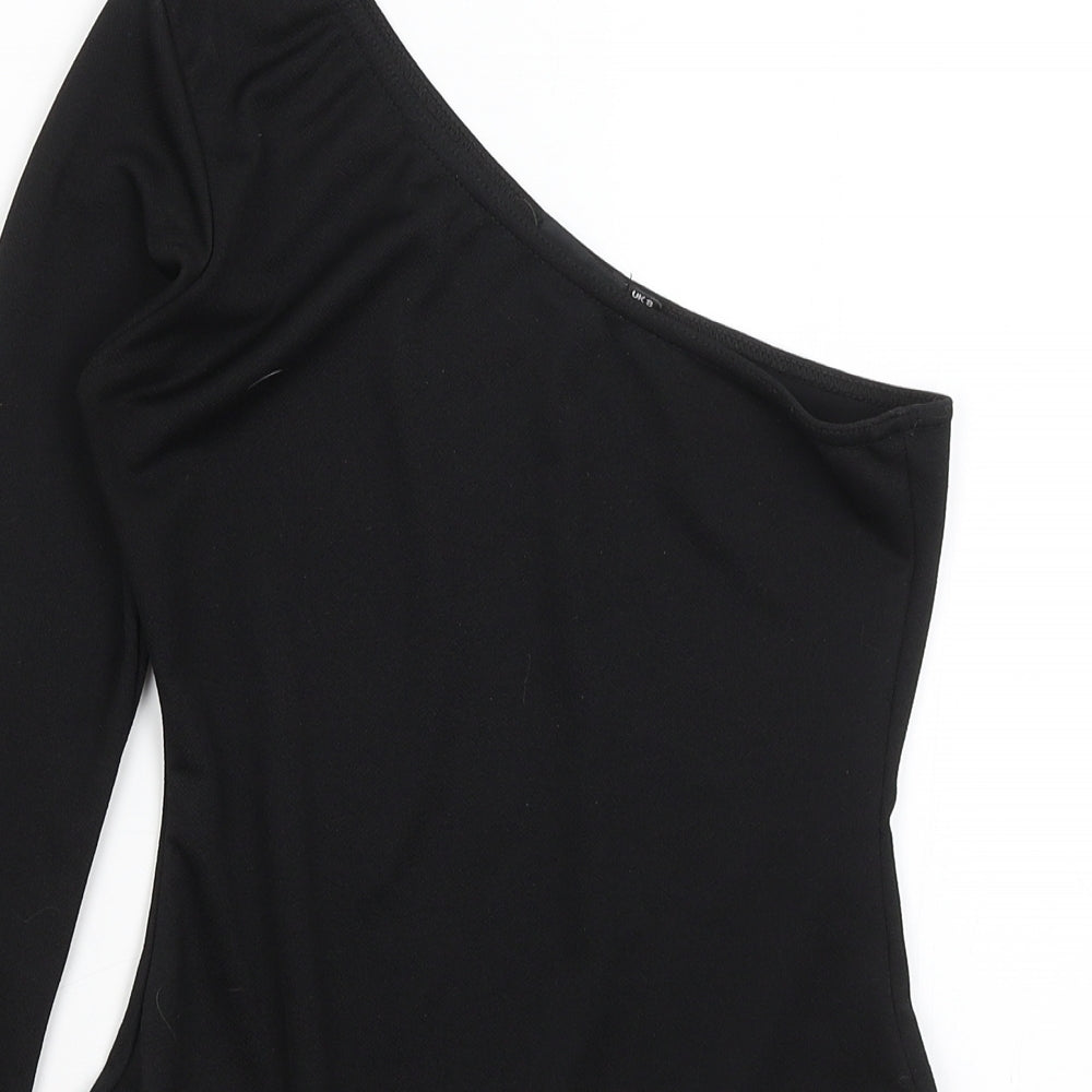 Pretty Little Thing Womens Black   Bodysuit One-Piece Size 8