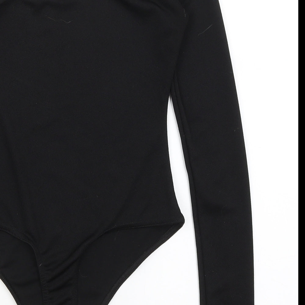 Pretty Little Thing Womens Black   Bodysuit One-Piece Size 8