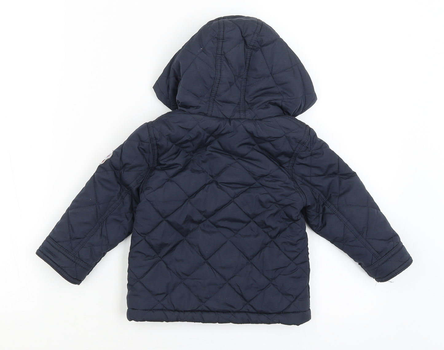 Debenhams Baby Blue   Quilted Coat Size 12-18 Months