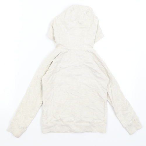 Matalan Girls Beige   Full Zip Hoodie Size 7 Years