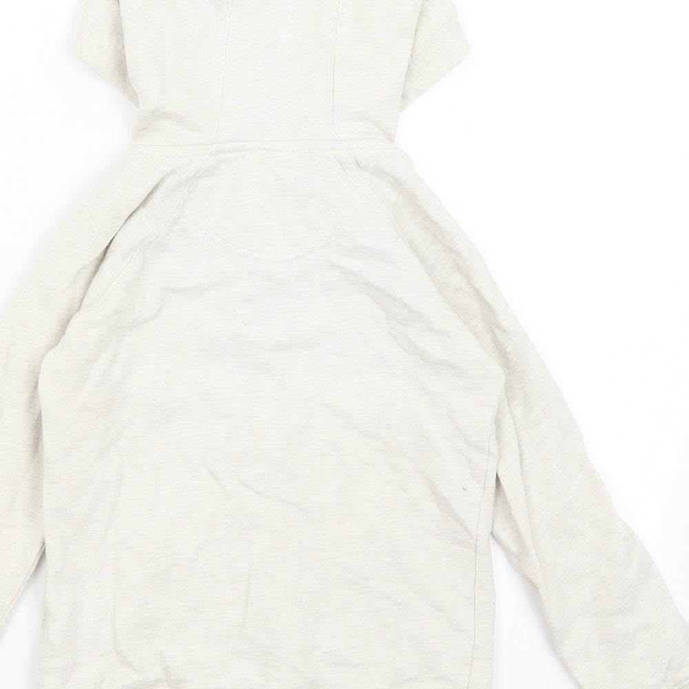 Matalan Girls Beige   Full Zip Hoodie Size 7 Years