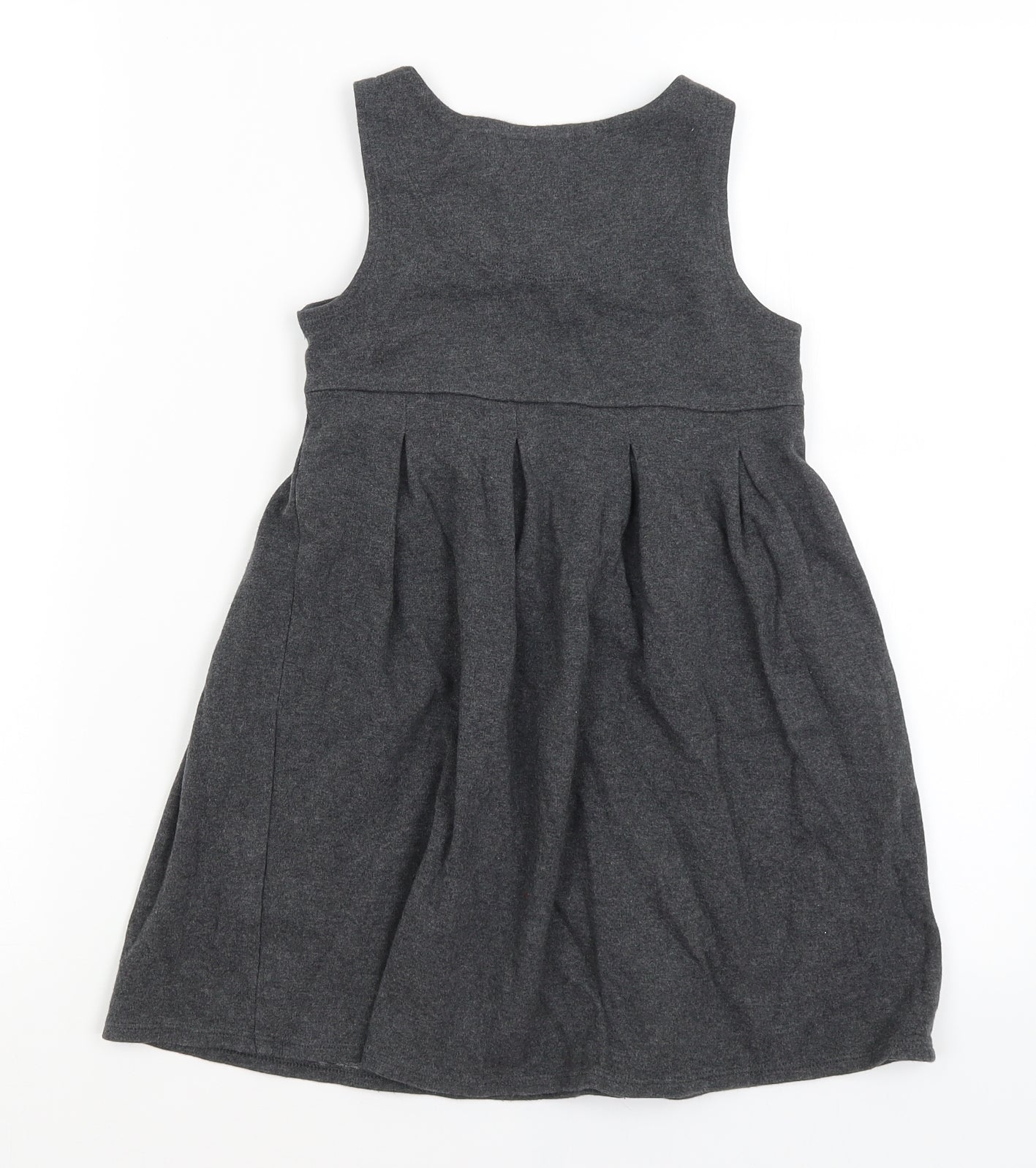 M&S Girls Grey   Fit & Flare  Size 6-7 Years