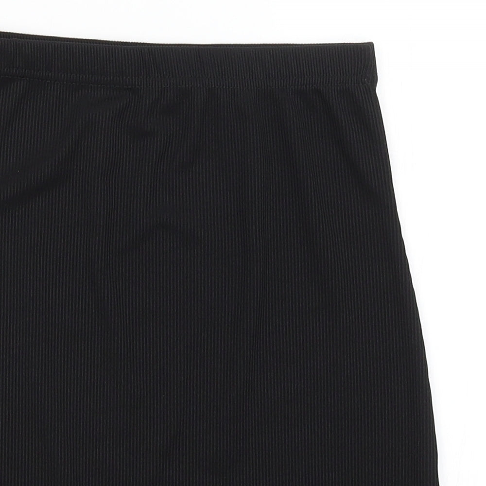 Boohoo Womens Black   Mini Skirt Size 8