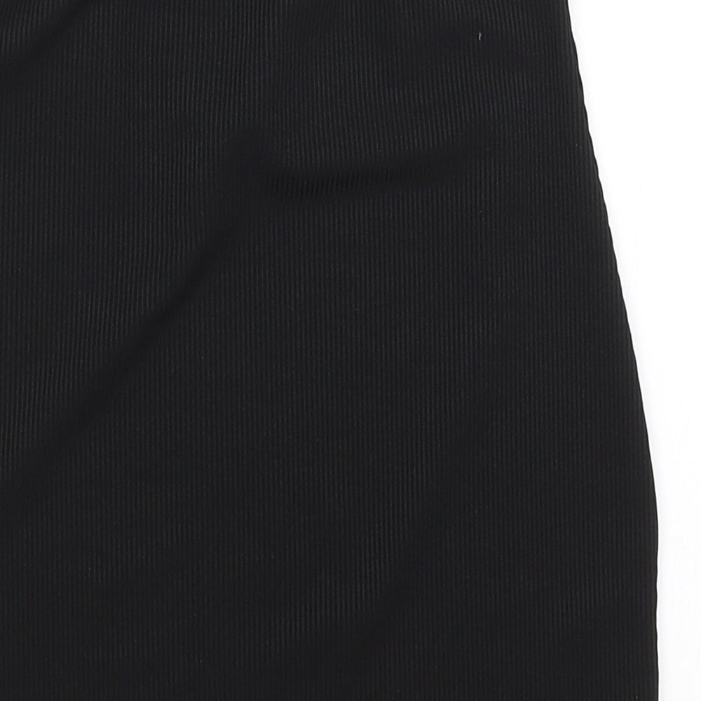 Boohoo Womens Black   Mini Skirt Size 8