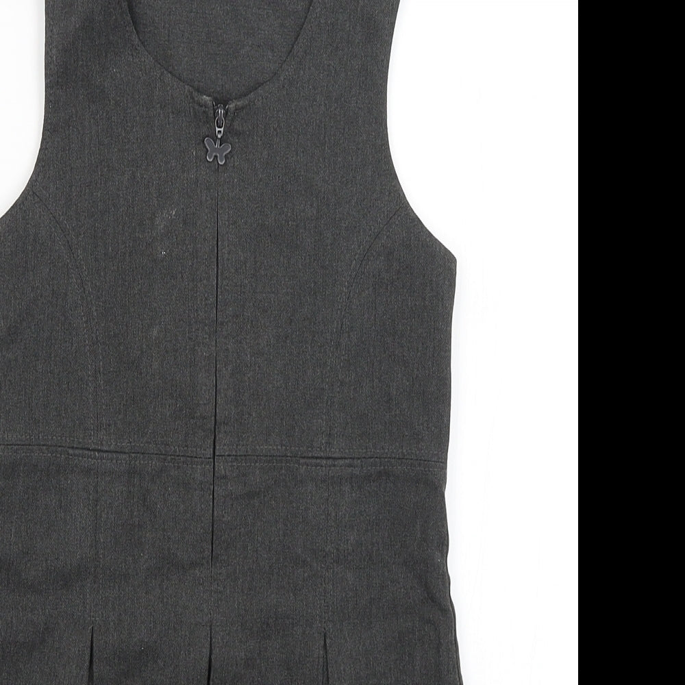 M&S Girls Grey   Fit & Flare  Size 5-6 Years