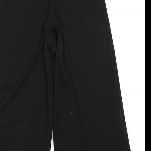 Boohoo Womens Black   Cropped Trousers Size 8 L20 in
