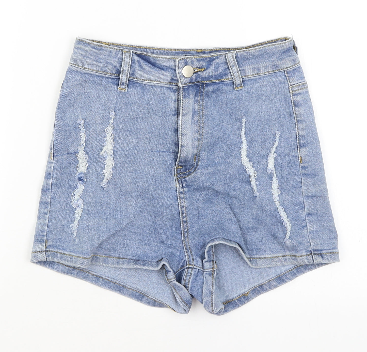 Pretty Little Thing Womens Blue   Mom Shorts Size 8