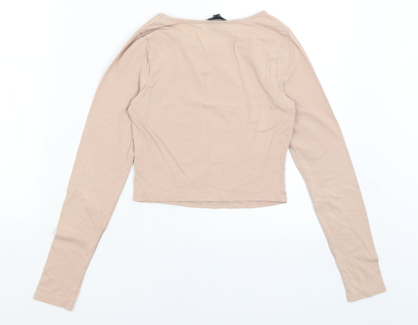 New Look Womens Pink   Cropped T-Shirt Size 8