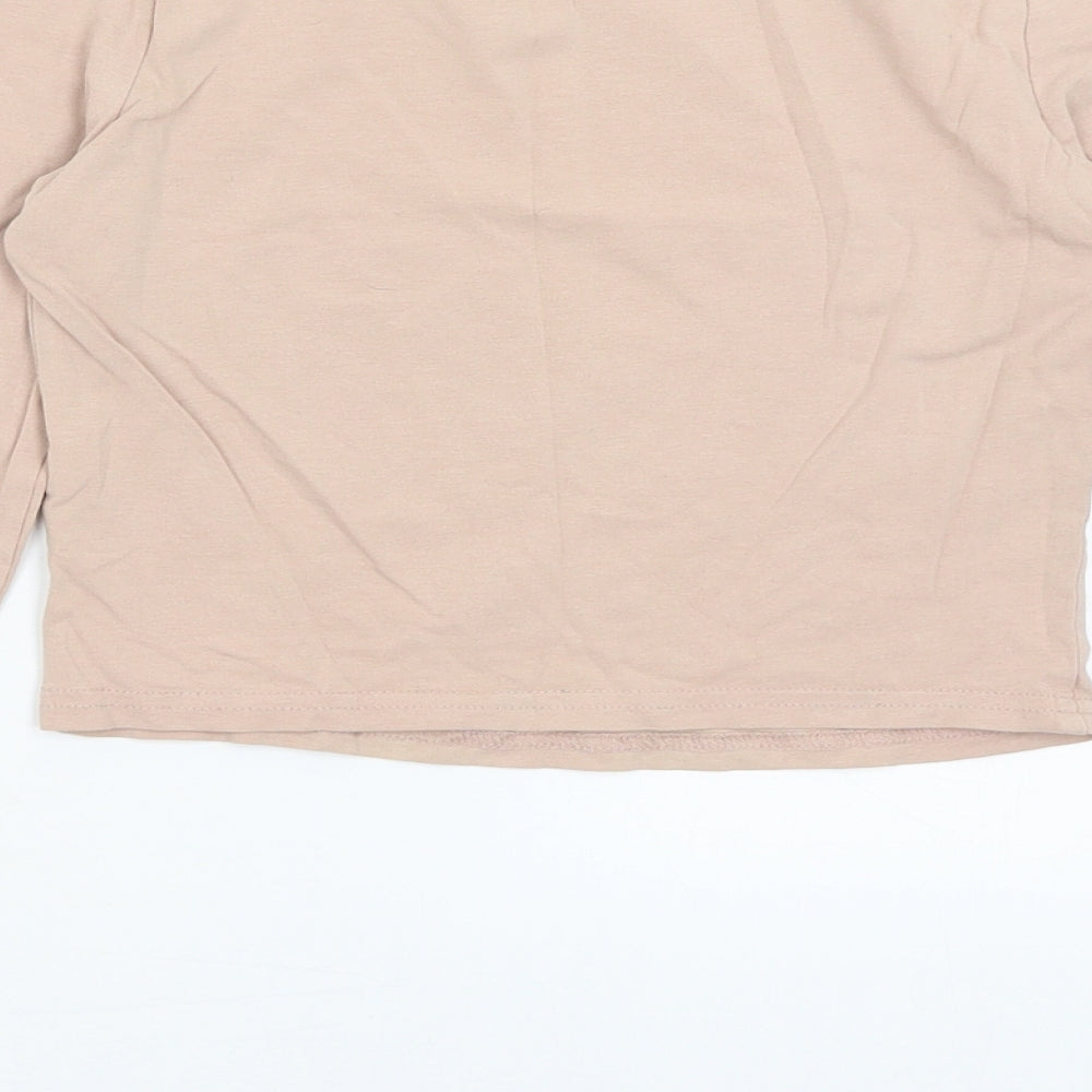 New Look Womens Pink   Cropped T-Shirt Size 8