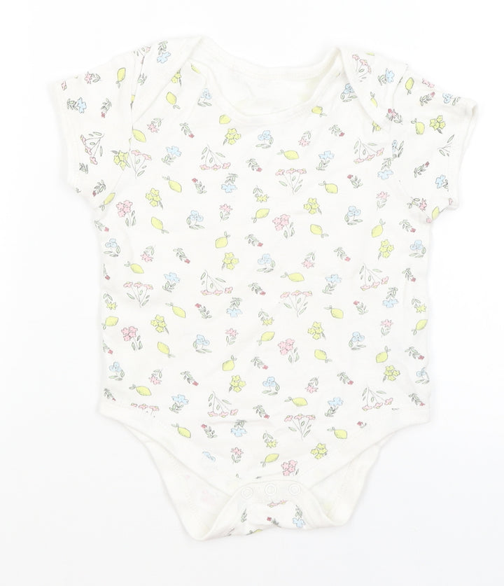 Primark Baby White Floral  Romper One-Piece Size 18-24 Months