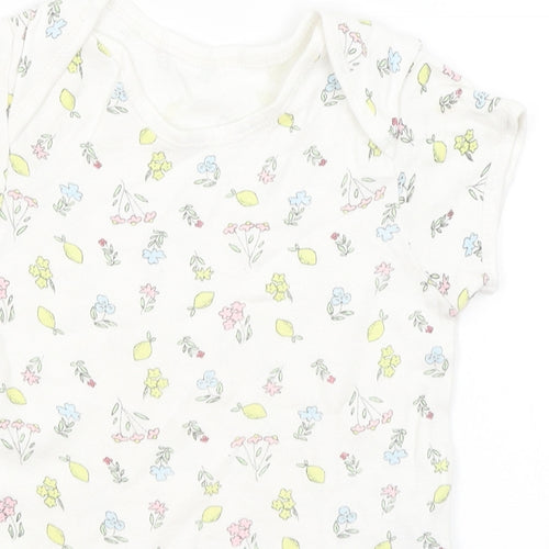 Primark Baby White Floral  Romper One-Piece Size 18-24 Months