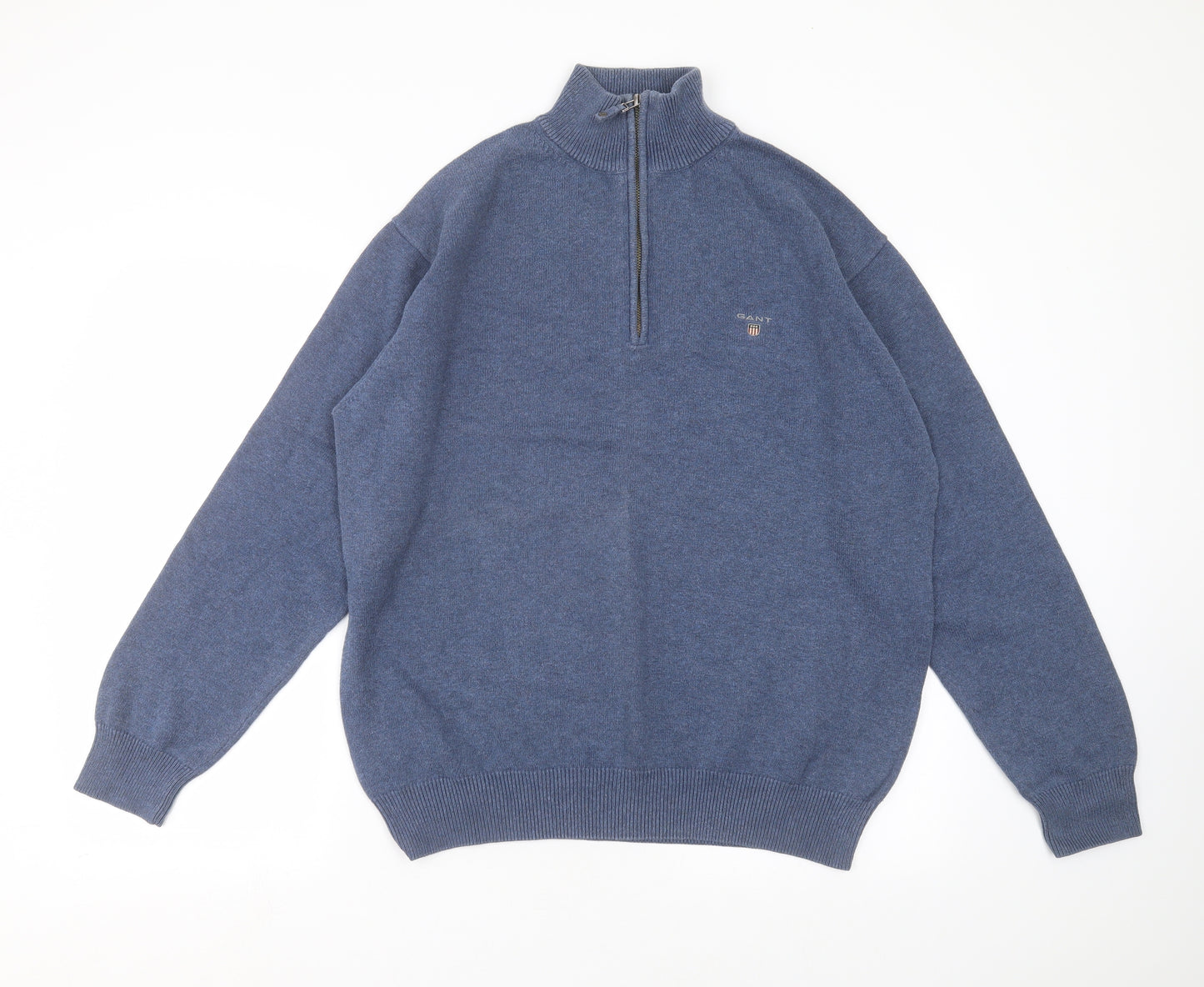 GANT Mens Blue  Knit Pullover Jumper Size XL