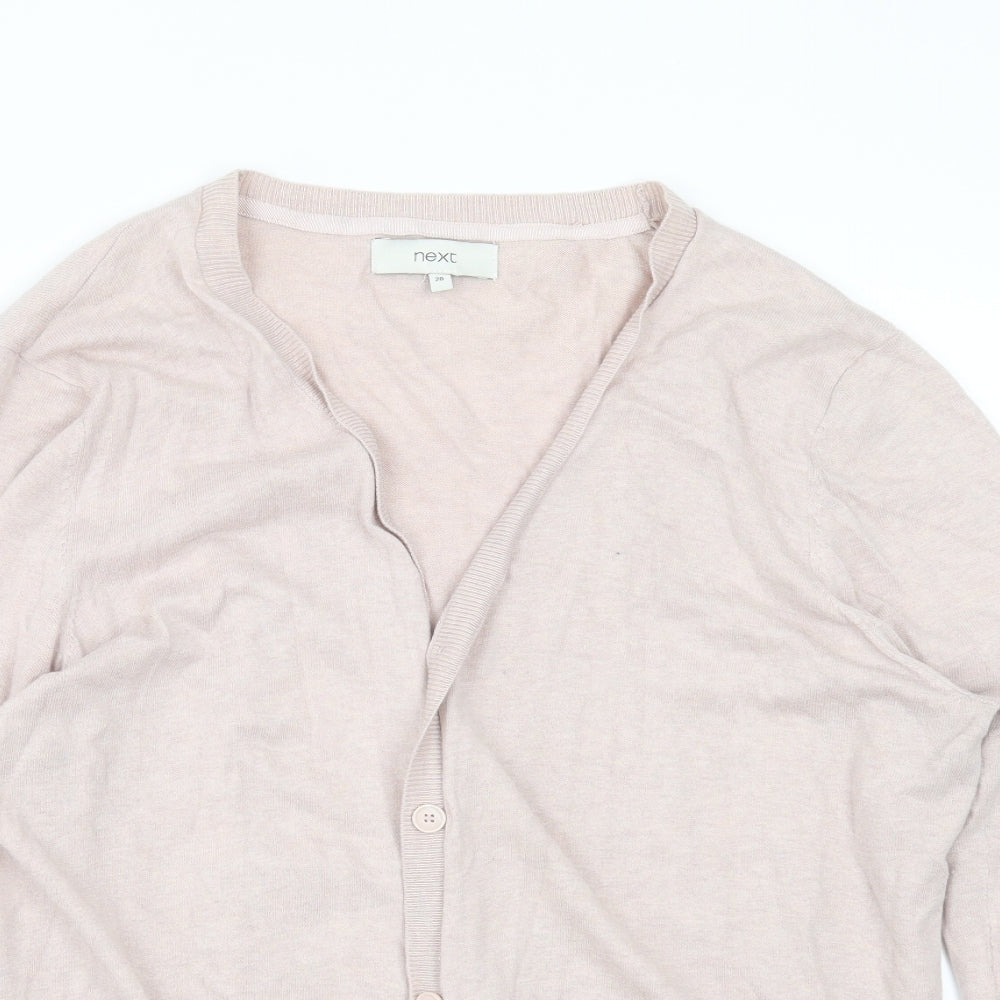 NEXT Womens Pink  Knit Cardigan Jumper Size 20