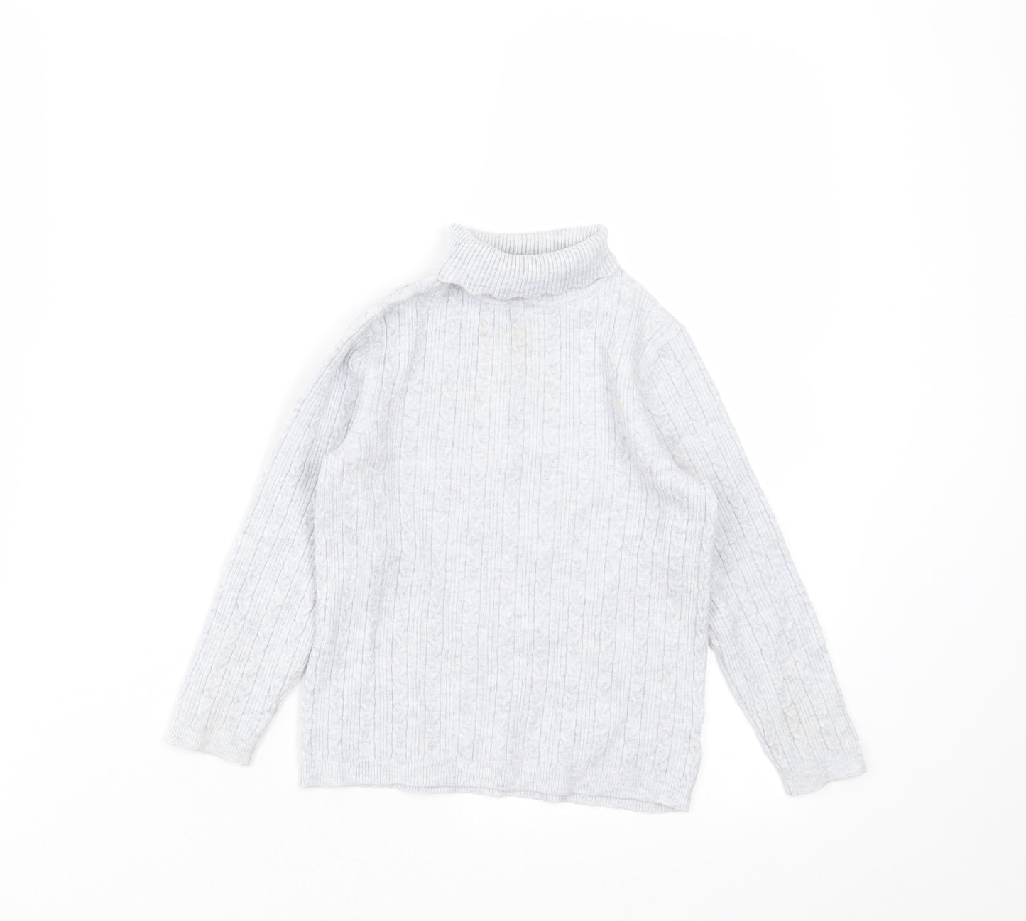 George Girls Grey  Knit Pullover Jumper Size 3-4 Years