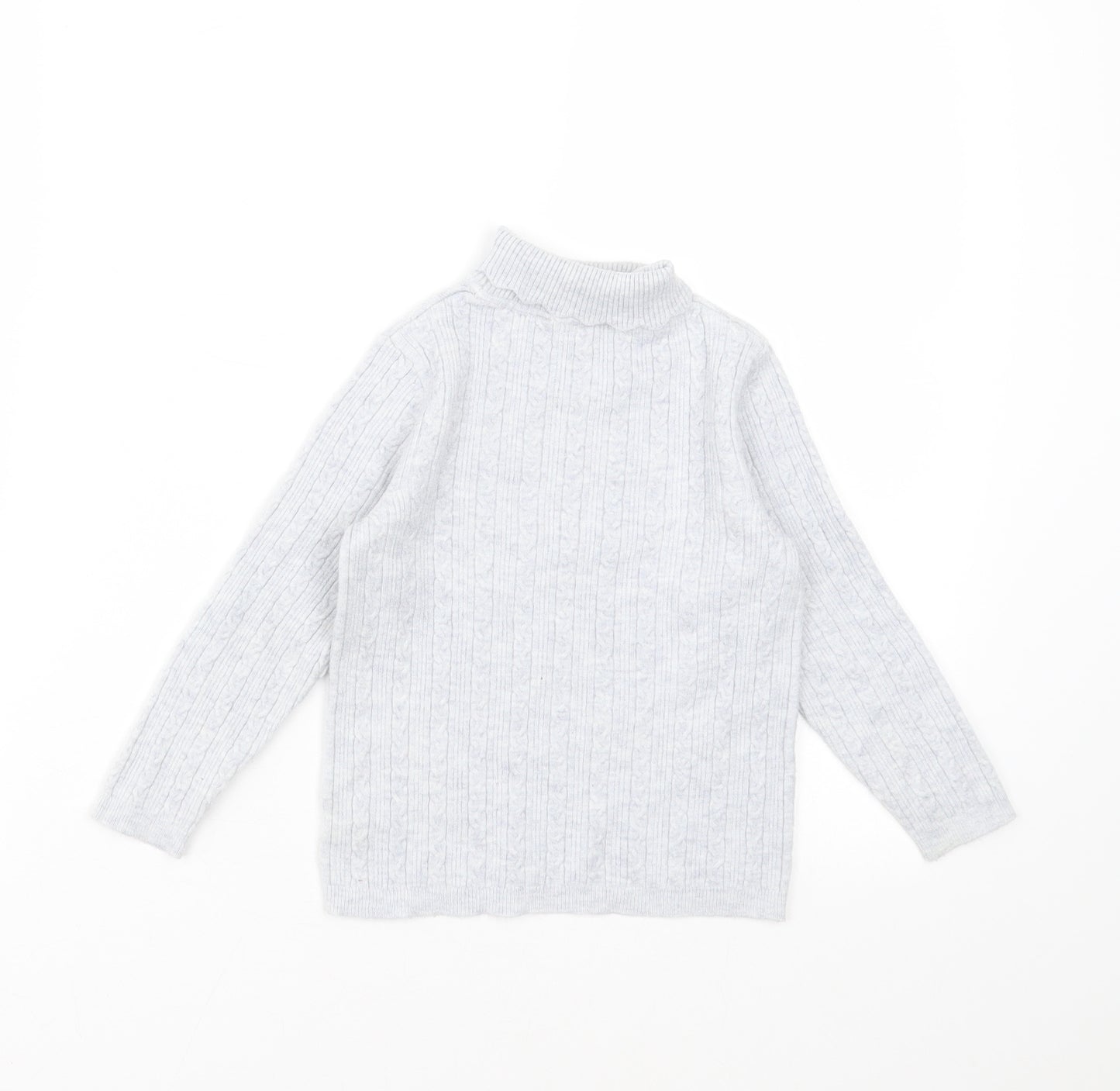 George Girls Grey  Knit Pullover Jumper Size 3-4 Years