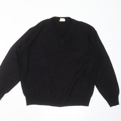 Preworn Womens Black  Knit Pullover Jumper Size 18
