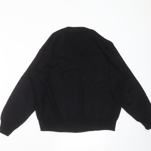Preworn Womens Black  Knit Pullover Jumper Size 18