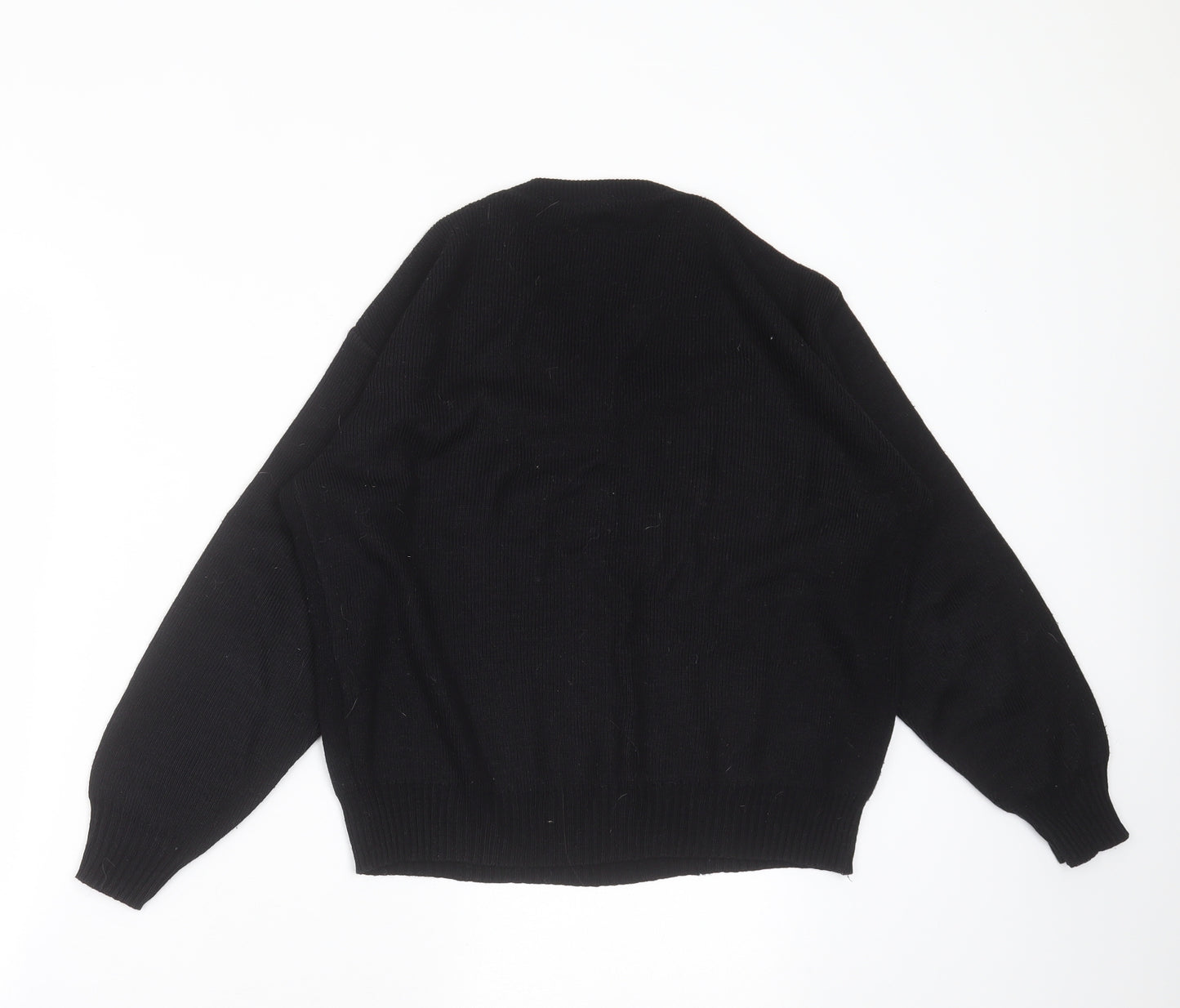 Preworn Womens Black  Knit Pullover Jumper Size 18