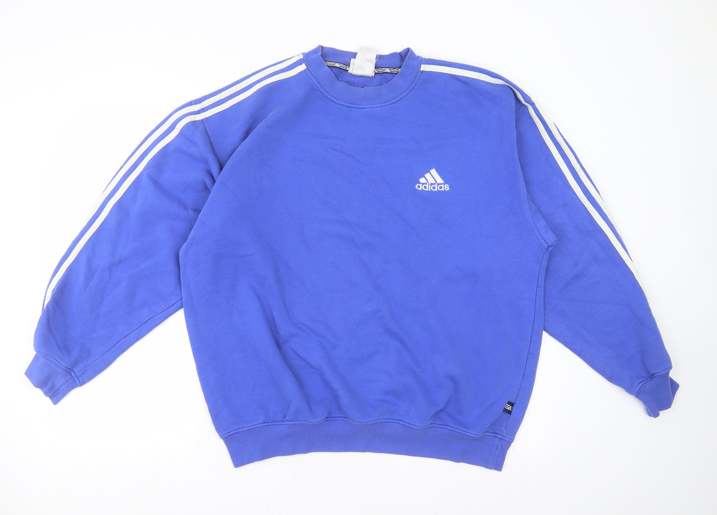 adidas Mens Blue   Pullover Sweatshirt Size L