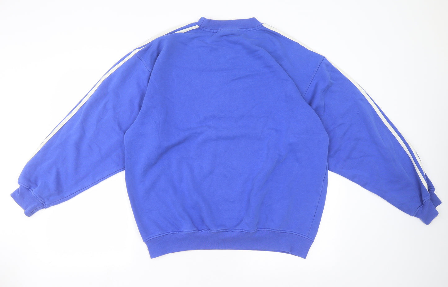 adidas Mens Blue   Pullover Sweatshirt Size L
