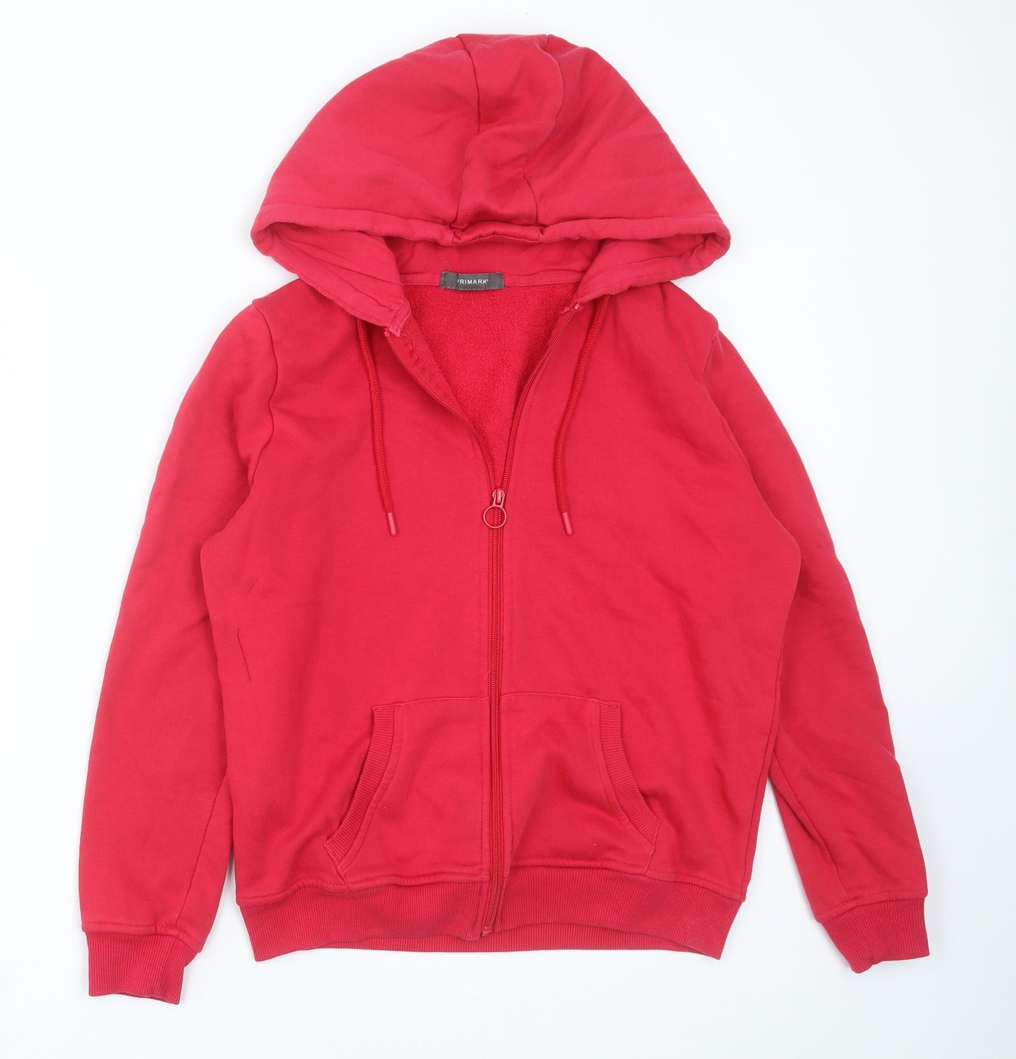 Primark Womens Pink   Full Zip Hoodie Size M