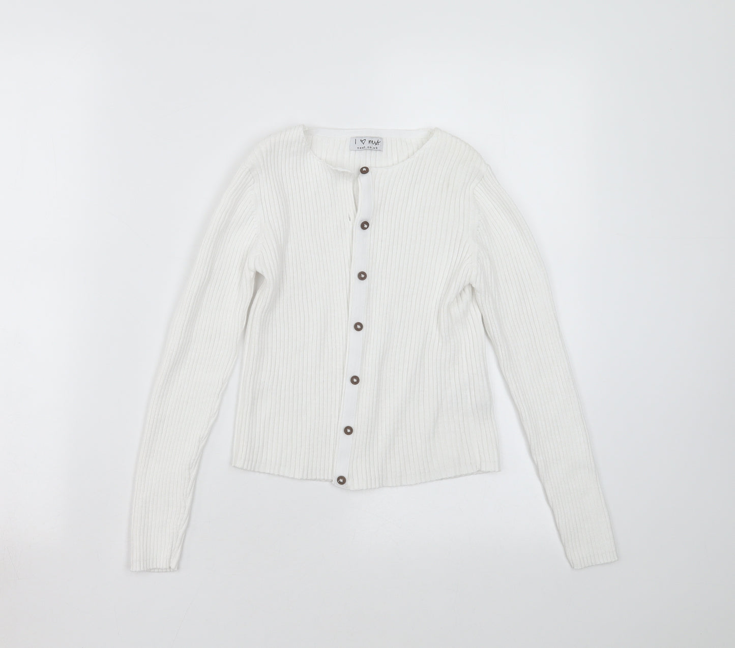 NEXT Girls White   Cardigan Jumper Size 10 Years