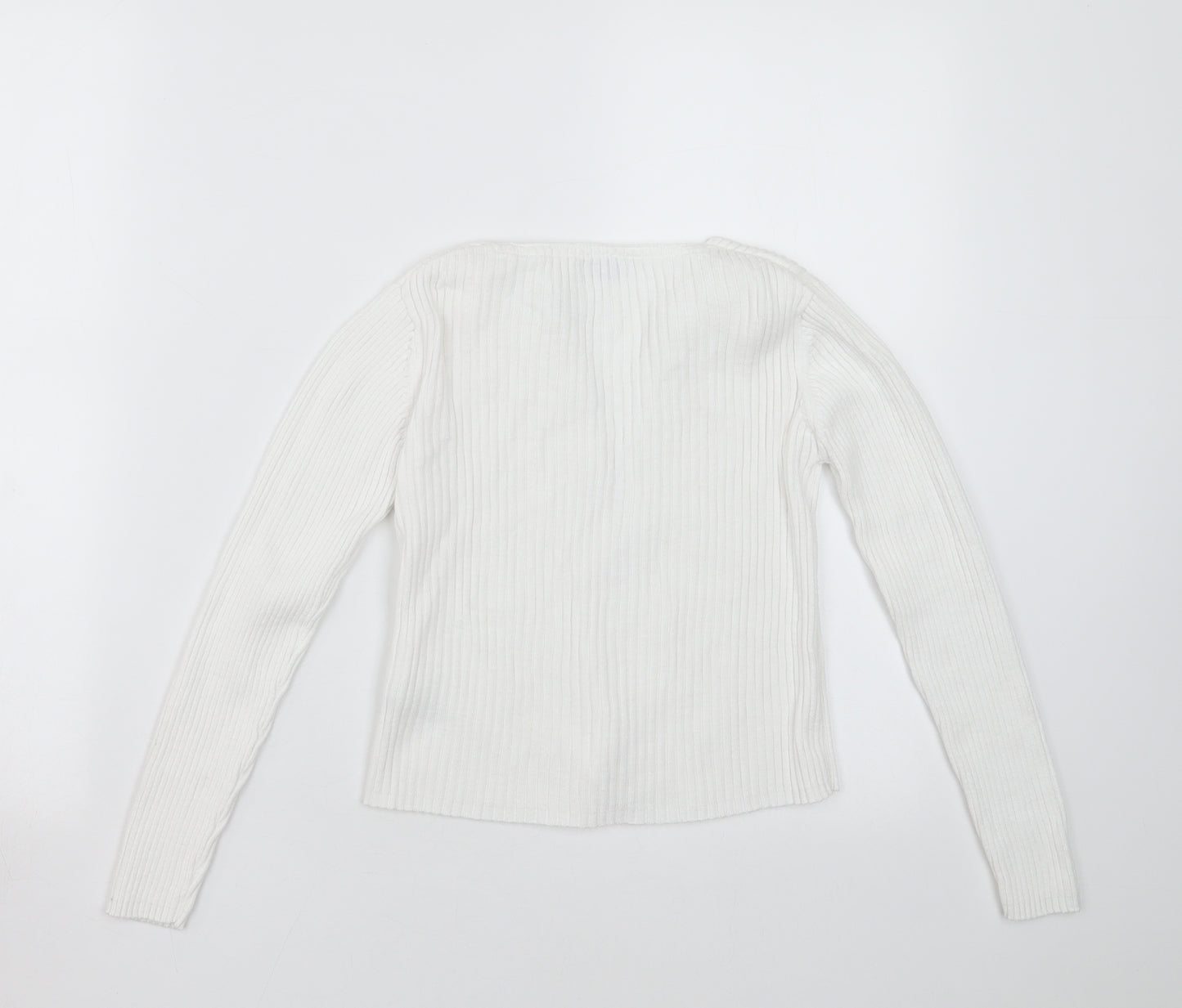 NEXT Girls White   Cardigan Jumper Size 10 Years