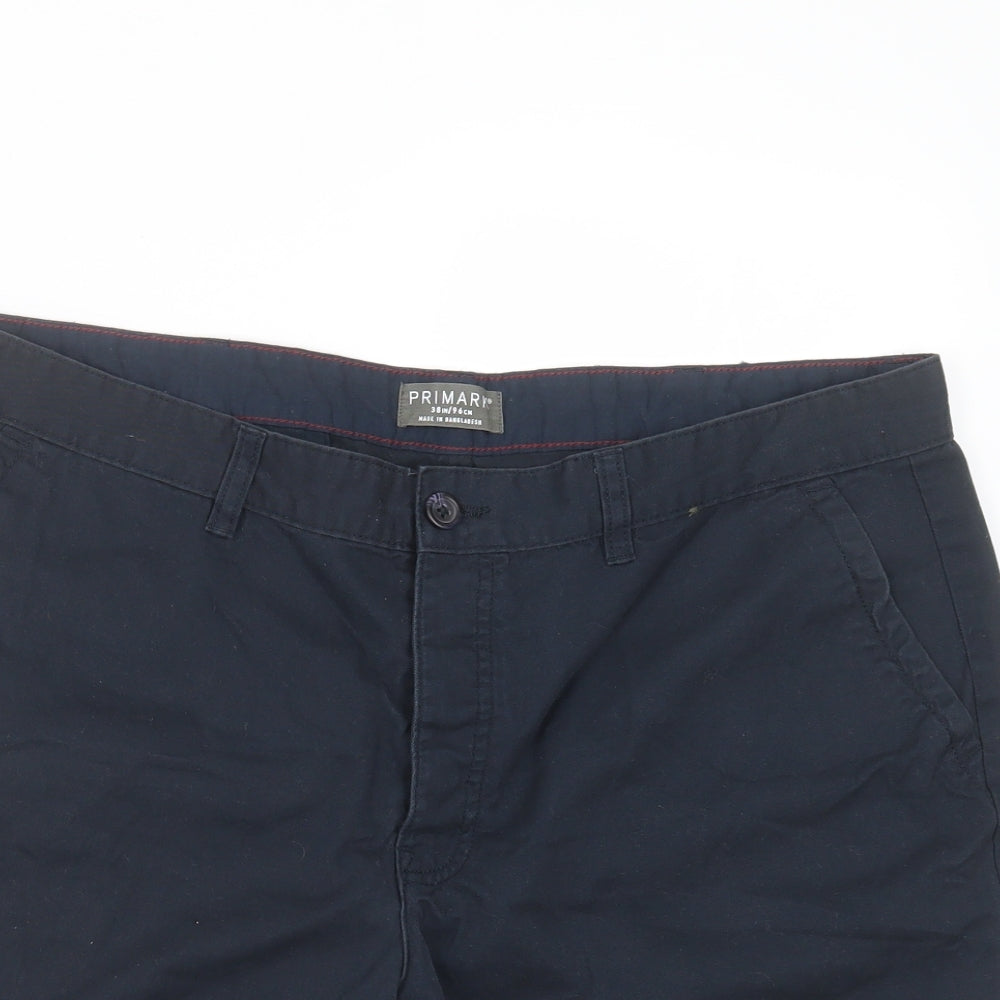 Primark Mens Blue   Chino Shorts Size 38 in