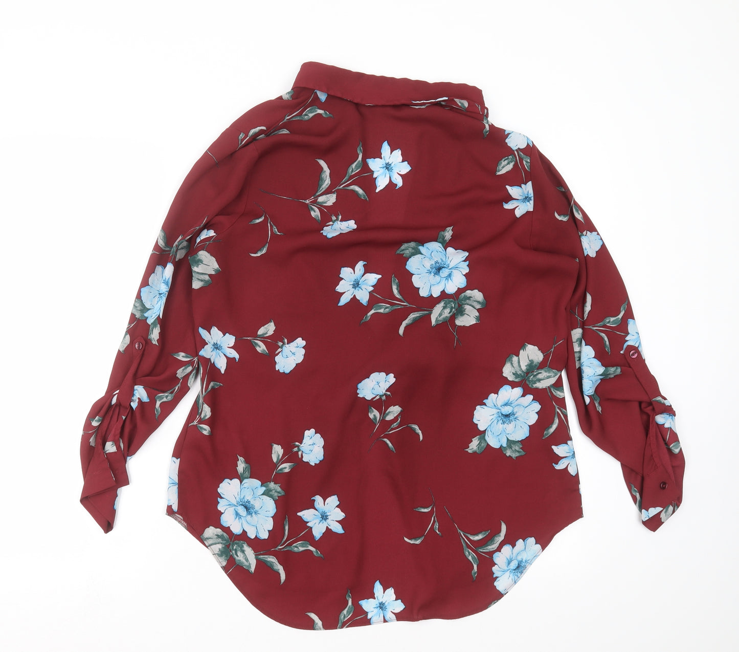 Primark Womens Red Floral  Basic Blouse Size 14