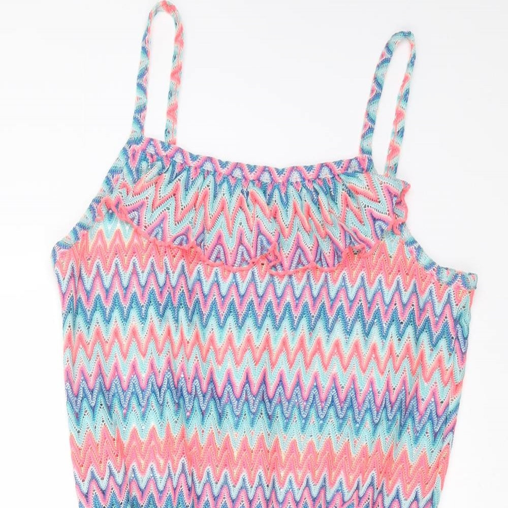 Primark Girls Multicoloured Geometric  Playsuit One-Piece Size 13-14 Years