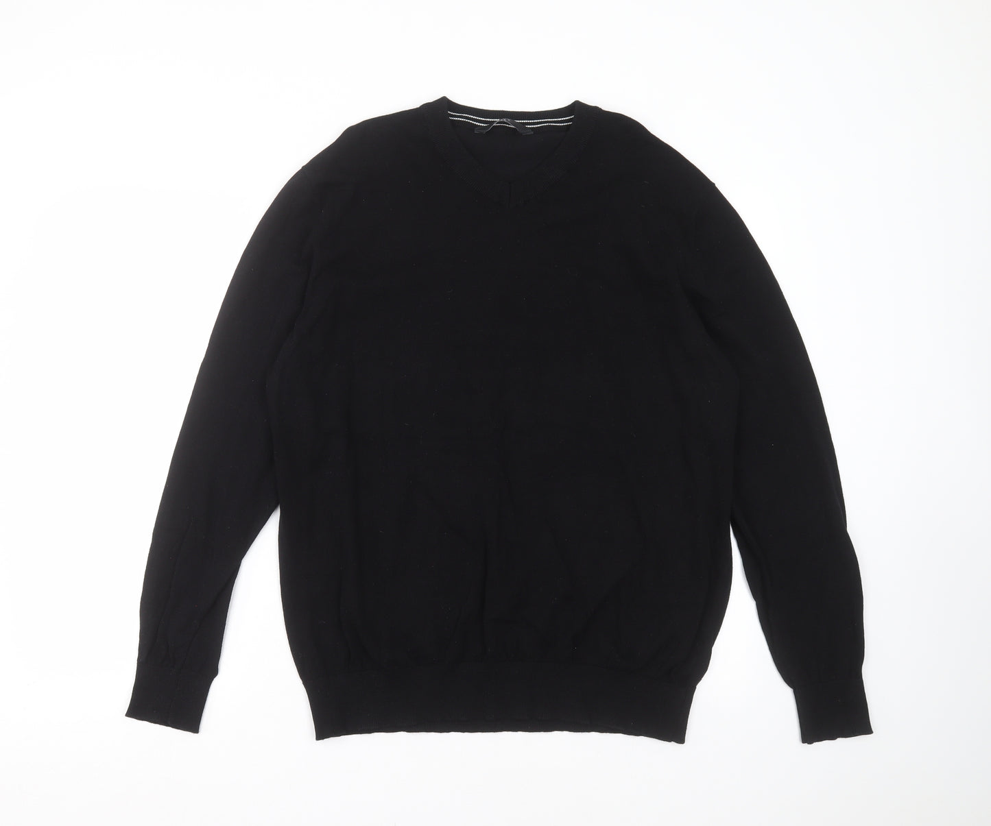 Very Mens Black  Knit Pullover Jumper Size XL