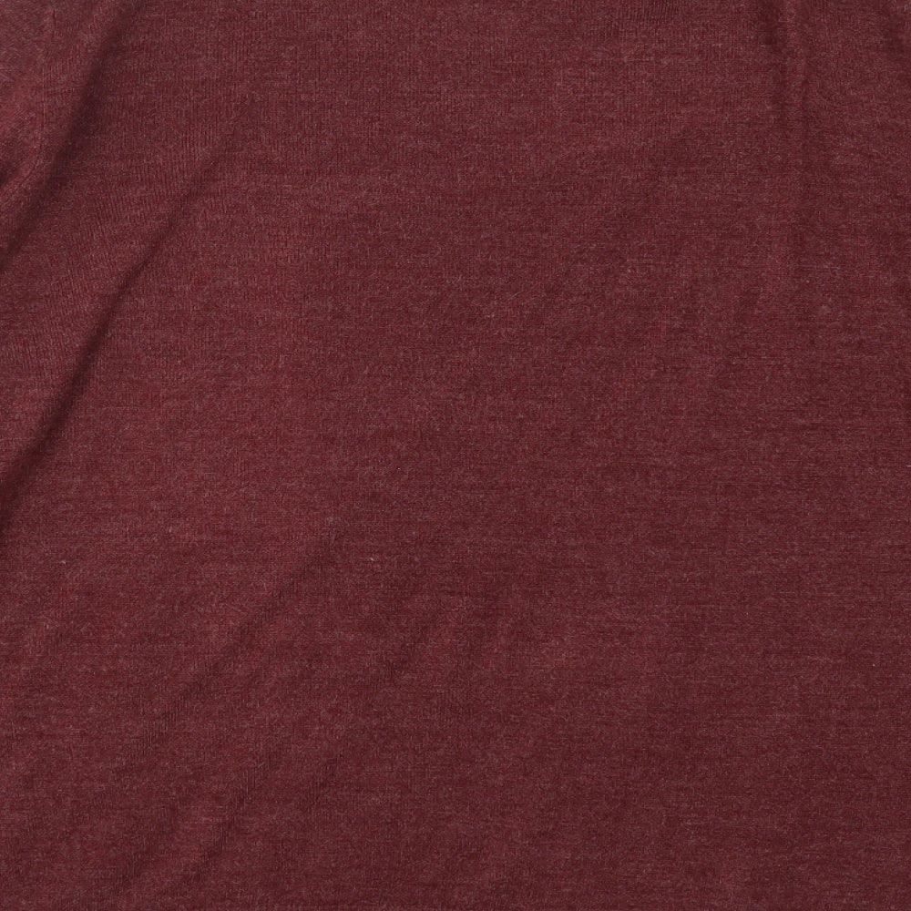 Cedar Wood State Mens Red  Knit Pullover Jumper Size XL  - burgundy