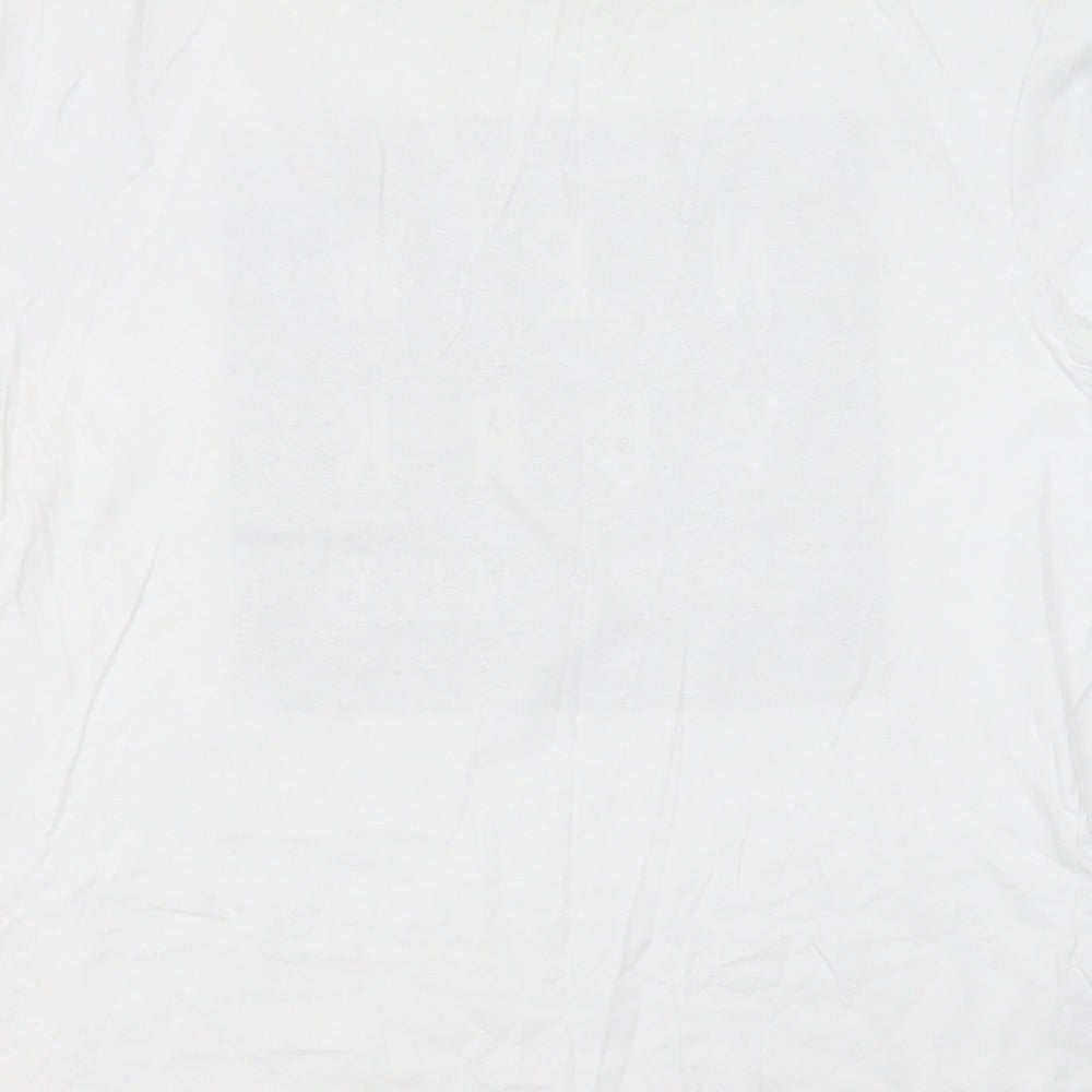 Primark Mens White    T-Shirt Size 2XL  - new york