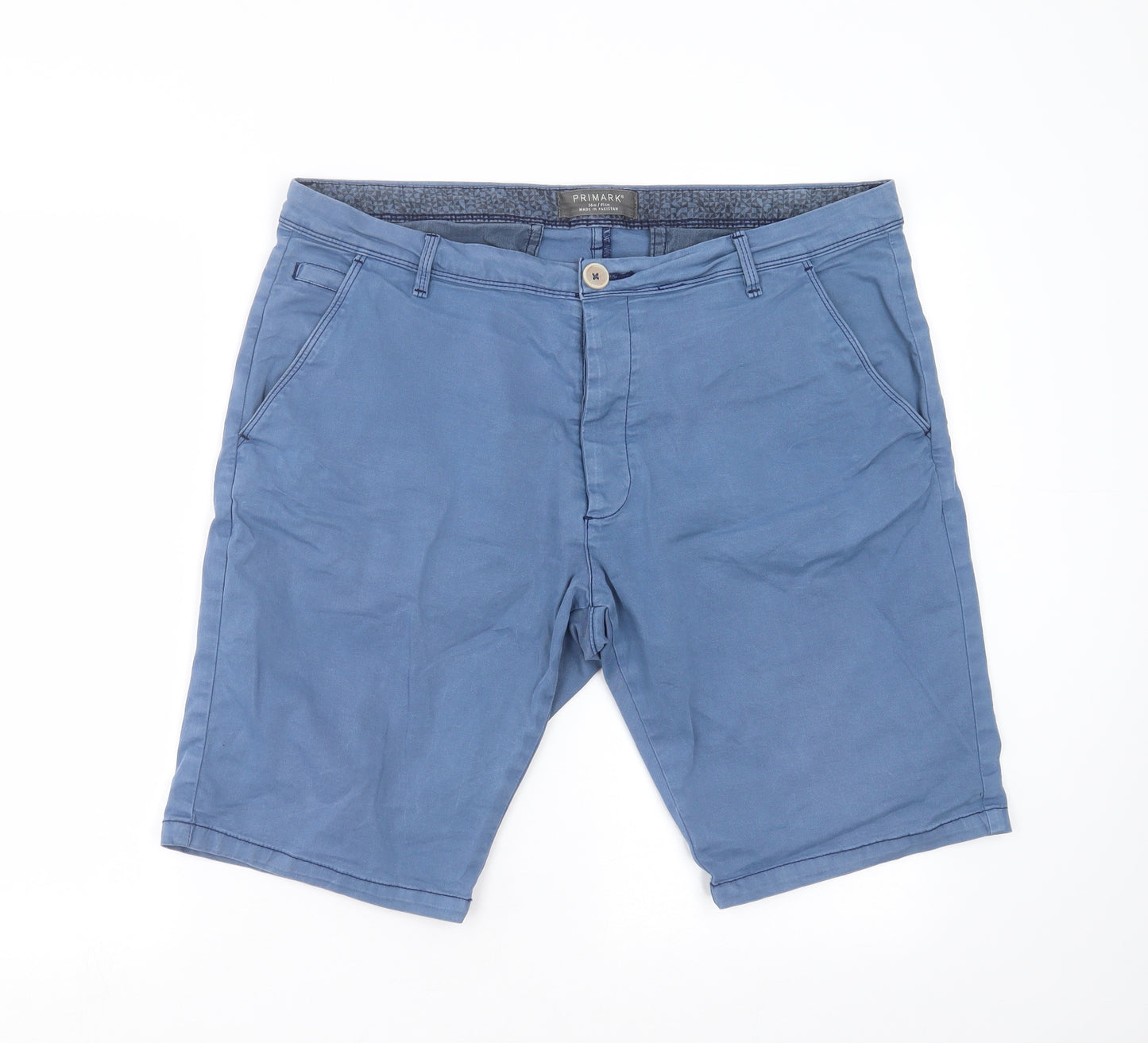 Primark Mens Blue   Chino Shorts Size 36 in