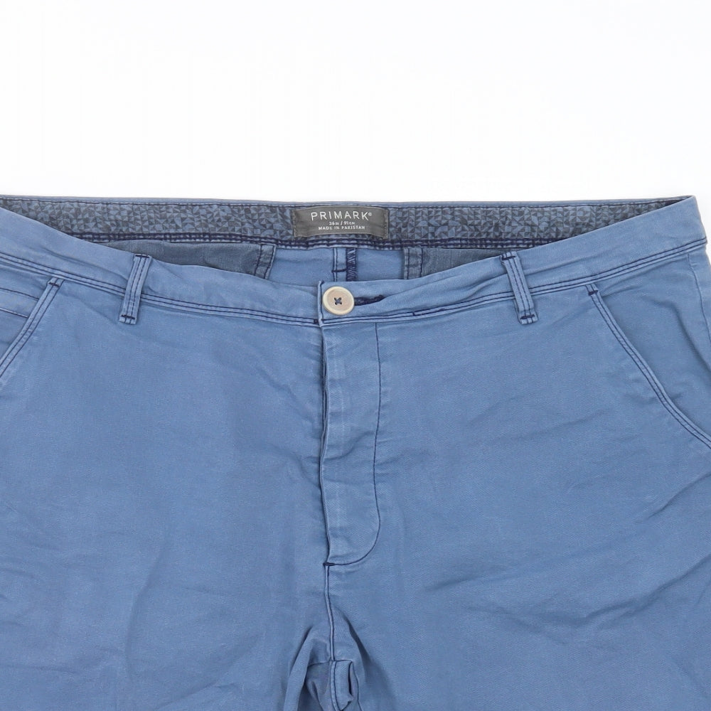 Primark Mens Blue   Chino Shorts Size 36 in
